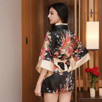 Yefeiyi Japanese Kimono Lingerie Set - Seductive Role Play Robe & Sleepwear Outfit for Women thumbnail