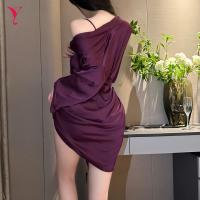Yese Yese Lace Trim Hollow-Out Cami Sleep Dress with Matching Robe - Sexy Lingerie Set for Women thumbnail