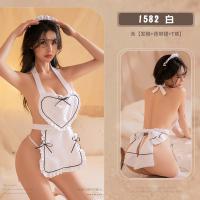 Yeyu Japanese-Style Maid Costume Set - Sexy Heart-Themed Cosplay Lingerie Outfit for Role Play thumbnail