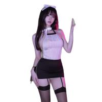 Yilizi Pure & Tempting Backless Hollow Bodycon Lingerie Set - Sensual Role Play Outfit for Women thumbnail