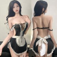 Yingyan Seductive Lace Lingerie Set - Maid Costume with Adjustable Straps, Pure Temptation Role Play Outfit thumbnail