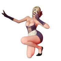 Yisiyesi Purple Lace Bodysuit Set - Cute & Seductive Maid-Themed Erotic Lingerie for Women thumbnail