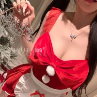Yiyue Christmas Red Chef Lingerie Set – Sexy Pure-Temptation Holiday Sleepwear & Roleplay Costume thumbnail