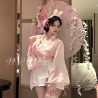 Yiyue Lingerie Set - Japanese Kimono-Inspired Sexy Bunny Costume for Role Play & Date Night thumbnail