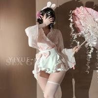 Yiyue Lingerie Set - Japanese Kimono-Inspired Sexy Bunny Costume for Role Play & Date Night thumbnail