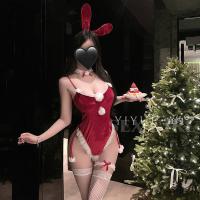 Yiyue New Year Christmas Bunny Girl Costume - Cute & Sexy Role Play Lingerie Sleepwear Set thumbnail
