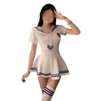 Ysuzimei Sexy JK Sailor Uniform Lingerie Set – Innocent & Alluring Costume-Inspired Intimate Apparel thumbnail