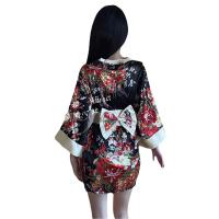 Yurui Sexy Japanese-Style Lingerie Kimono Robe - Low-Cut Role Play Outfit for Nightclub & Stage Performance thumbnail