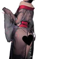 Zhi Zhi Mei Vintage Lace Sleep Set – Sheer Romantic Mesh Nightwear for Women, Sexy Lightweight Pajama Set thumbnail