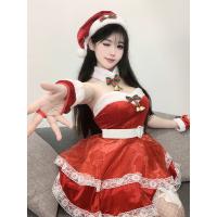 Ziqu Sexy Christmas Lingerie Set - Velvet Role Play Costume for Women, New Year Eve Outfit thumbnail