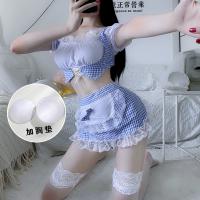 Women's Sexy Maid Costume Set - Ultra-Short Skirt Lingerie Outfit, No-Remove Bedroom Seduction Ensemble thumbnail