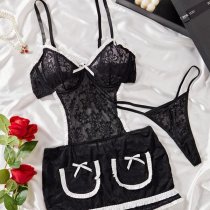 Cosplay Maid Costume Set - Sexy Lingerie Sleepwear Outfit for Women, Pure & Spicy Roleplay Ensemble
