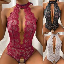 Wholesale Lace Sheer Lingerie Set – Sexy Transparent Intimate Sleepwear for Amazon Export