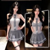 Pure & Tempting Lingerie Set - Sexy Lace Sleep Dress, No-Remove Seductive Nightwear for Women, Summer Romance Style