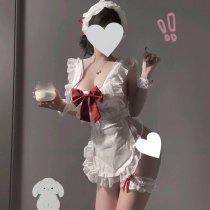 Sexy Maid Costume Set - Lace Trim Apron & Chef Uniform for Cosplay, Role Play & Themed Parties