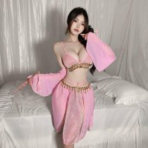 Dunhuang Palace Sensual Lingerie Set - Vintage Princess Sleep Dress with Exotic Pure-Yu Style