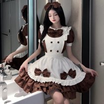 Suoqing Japanese-Style Lingerie Set for Women – Maid Lolita Soft Girl Dress, Anime-Themed Creamy Sweetheart Café Outfit