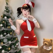 Mocheng Sexy Lingerie Set - Pure & Tempting Sheer Wrap Skirt Sleepwear for Role Play & New Year Outfit