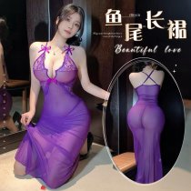 Sexy Lace Sheer Slip Dress - Provocative Mesh Bodycon Nightclub Outfit for Women