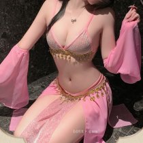 Exotic Hanfu Lingerie Set - Sensual Palace-Style Princess Nightgown with Oriental Elegance, 2025 New Design