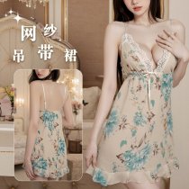 Floral Pure-Sensual Women's Summer Sleepwear Set – Sexy Lace Trimmed Cami & Shorts Pajama Set