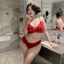 Lace Sexy Women's Bondage Bra & High-Waist Crotchless Panty Set – Plus Size Erotic Lingerie for Adults
