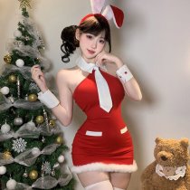 Mocheng Sexy Lingerie Set - Pure & Tempting Wrap Dress Sleepwear for Role Play, New Year Outfit