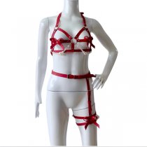 Pearl Leather Corset Set – Sexy Waist Trainer & Bustier Combo for Couples, Body Shaping Lingerie