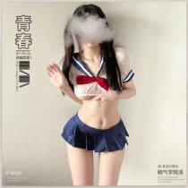 Qingruohan Sexy JK Uniform Set – Seductive Pleated Mini Skirt Role Play Outfit for Adults