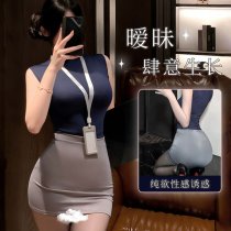 Seductive OL Uniform-Inspired Christmas Lingerie Set-Abstinence Style Office Chic Erotic Outfit for Women