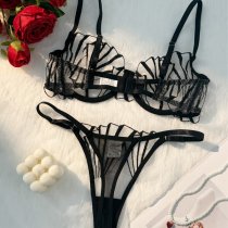 Ultra-Thin Sheer Lace Erotic Lingerie Set - Sensual Temptation & Pure Desire Style
