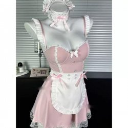 Pure & Playful Lingerie Set - Seductive Sleepwear Dress with Modest Allure, Naughty Yet Elegant Nightgown