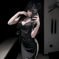 QQNY Pure & Sexy Knotted Neckline Sleep Dress – Body-Con Nightwear for Date Nights & Lounge Wear