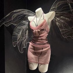 Sexy Maid Costume for Women - Sheer Lace Bodycon SM Dress with Chinese-Inspired Mesh & Matching Couple Set