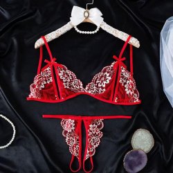 Sexy Summer Lace Sleepwear Set - Sheer Romantic Lingerie Outfit for Women