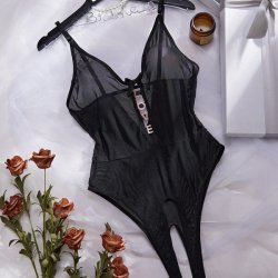 Luxury Lace Bodysuit for Women – Sheer Sexy Full-Lace Transparent Intimate Lingerie, EU & US Sourced