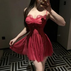 Elegant Sheer Lace Sleep Dress for Small Bust - Premium Mesh Camisole Nightgown, Sexy Lounge Wear for Women