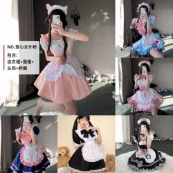 Maid Costume Cosplay Dress - Cute Anime Cat Girl Lolita Outfit for Women