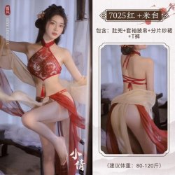 Pure & Alluring Vintage Chinese Hanfu Lingerie Set – Dunhuang Flying Phoenix Embroidered Halter Bodice & Gauzy Skirt