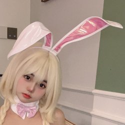 Aesthetic Asexual Cosplay Lingerie Set – Bunny Ears Costume with Eye Mask & Hair Accessory for Nightclub & Themed Partie