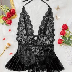 Luxury Lace Bodysuit for Women – Sheer Elegant Full-Lace Erotic Lingerie Set
