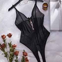 Luxury Lace Bodysuit for Women – Sheer Sexy Full-Lace Transparent Intimate Lingerie, EU & US Sourced