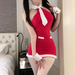 Sexy Christmas Lingerie for Small Bust - Bodycon Mini Dress with Push-Up Bra Top, Flirty Holiday Outfit