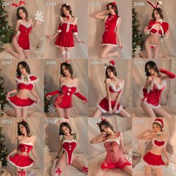 Women's Sexy Christmas Lingerie Set - Halloween Sleep Dress, Role Play Costume & Nightclub Outfit for New Year