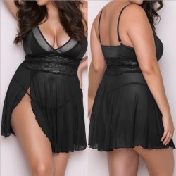 Sexy Lingerie - Plus Size Mesh Dress | Wholesale & Custom Logo