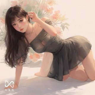Anime-inspired sensual one-shoulder sleep dress for women, elegant and modest design, perfect for evening wear with a touch o...