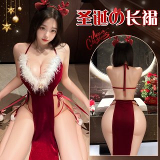 Sexy velvet slip dress with bunny ears, perfect holiday costume for women, bodycon fit, elegant design