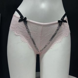 Pure & sweet lace womens mid-rise seamless cotton underwear featuring delicate lace design and soft fabric for comfort and br...