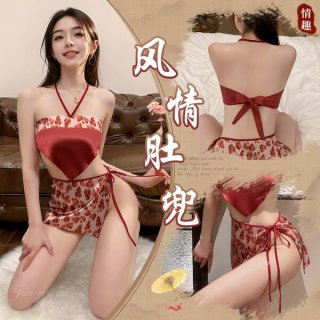 Vintage floral print sexy halter top bodysuit with retro allure design, perfect for women seeking elegant and daring lingerie...