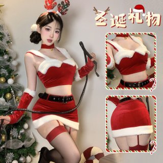 Sexy busty cosplay costume, tight bodycon mini skirt for nightclub & nye events, perfect for